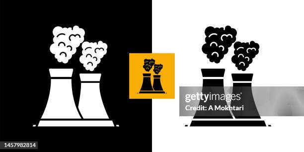 factory chimney icon. - chimney pipe stock illustrations
