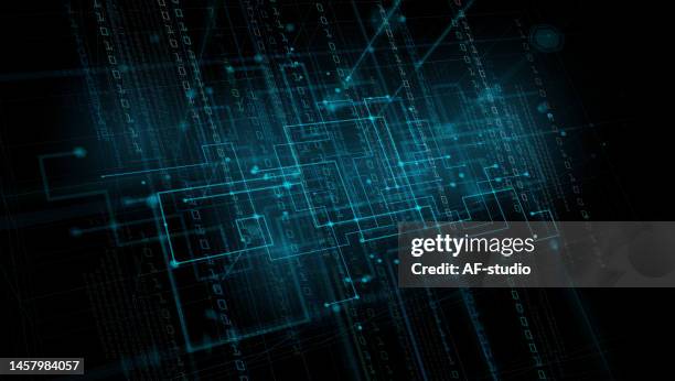 abstract blockchain technology network background - instagram grid vector stock illustrations