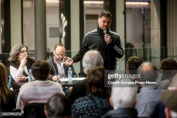 The spokesman of Esquerra Republicana in the Congress, Gabriel Rufiab, speaks during the conference 'Soberanismo, el valencianismo util', in Octubre...