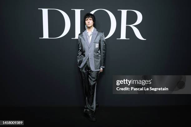 Chase Hudson attends the Dior Homme Menswear Fall-Winter 2023-2024 show as part of Paris Fashion Week on January 20, 2023 in Paris, France.