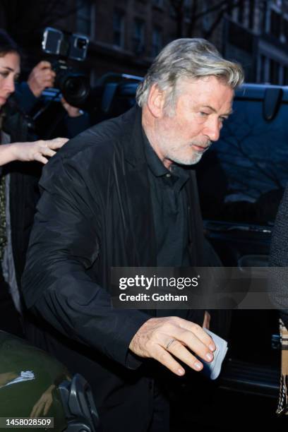 Alec Baldwin is seen in Greenwich Village on January 20, 2023 in New York City.