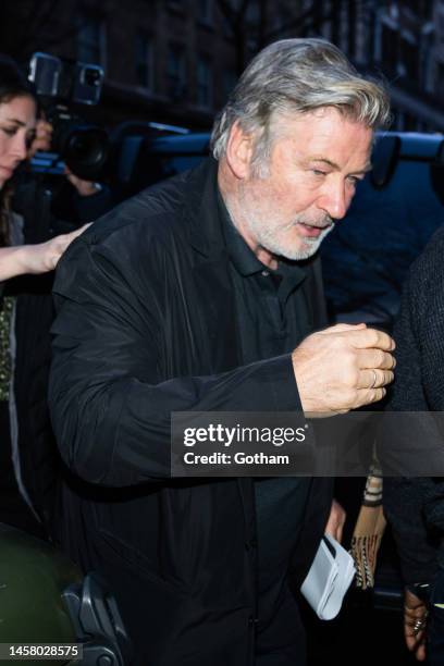 Alec Baldwin is seen in Greenwich Village on January 20, 2023 in New York City.