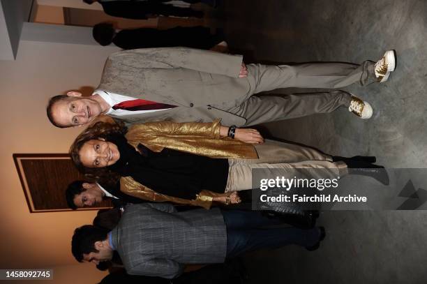 Diane Von Furstenberg and John Waters attend the Andreas Gursky Exhibit at the Gagosian Gallery.