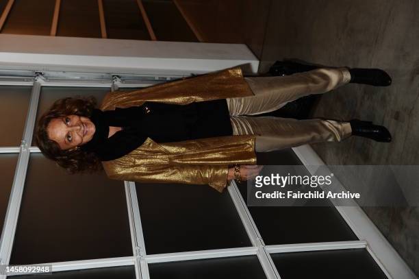 Diane Von Furstenberg attends the Andreas Gursky Exhibit at the Gagosian Gallery.