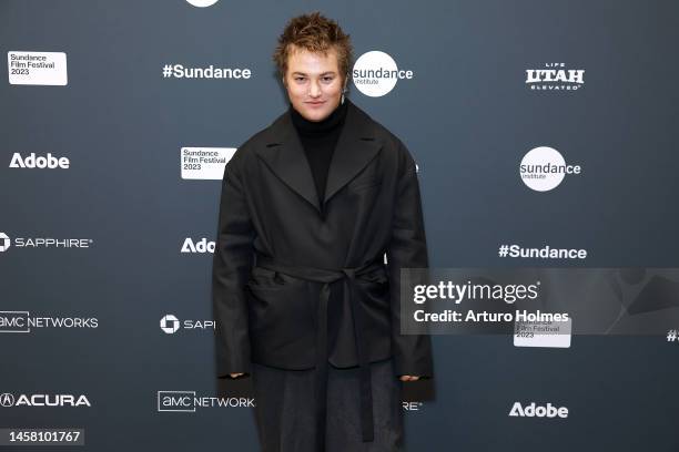 Mitchell Hoog attends the 2023 Sundance Film Festival "Fancy Dance" Premiere at Eccles Center Theatre on January 20, 2023 in Park City, Utah.