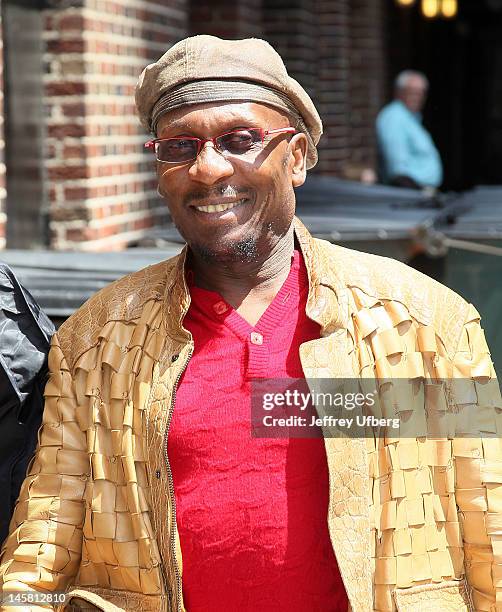 Singer / Musician Jimmy Cliff arrives to "Late Show with David Letterman" at Ed Sullivan Theater on June 6, 2012 in New York City.