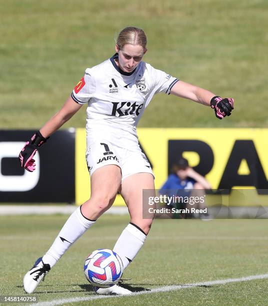 Annalee Grove of Adelaide United during the round 11 A-League Women's match between Adelaide United and Melbourne Victory at ServiceFM Stadium, on...