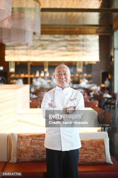 In this image released on January 21 Chef Nobu captured at their restaurant Nobu Dubai Atlantis the Palm during the Grand Reveal Weekend of Dubai’s...
