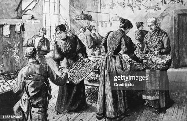 Victorian Homework 1,390 Victorian Women Working Stock Photos, High-Res Pictures, and ...