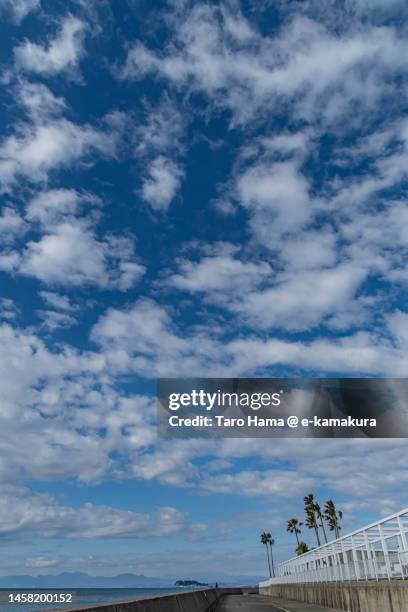 morning beach in kanagawa of japan - zushi kanagawa stock pictures, royalty-free photos & images