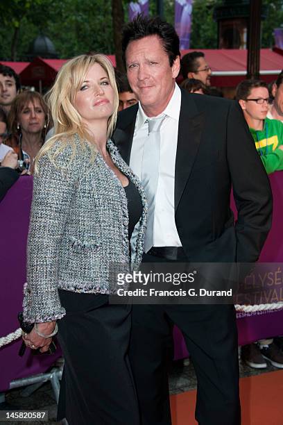 Michael Madsen and DeAnna Madsen arrive to the Champs-Elysees Film Festival at Cinema Gaumont Marignan on June 6, 2012 in Paris, France.