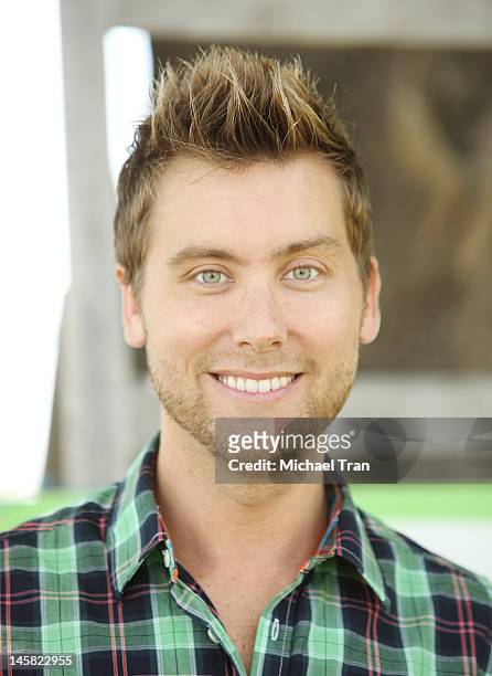 Lance Bass attends The Environmental Media Association's 3rd Annual Garden Luncheon held at Carson Senior High School on June 6, 2012 in Carson,...