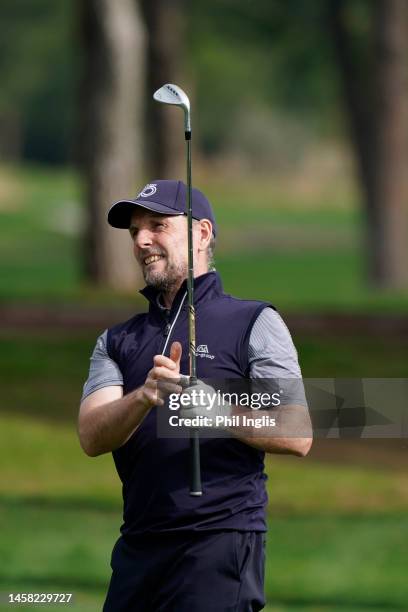 David Higgins of Ireland in action during Day Two of The Final Stage of Legends Tour Qualifying School at Gloria Golf Resort on January 21, 2023 in...