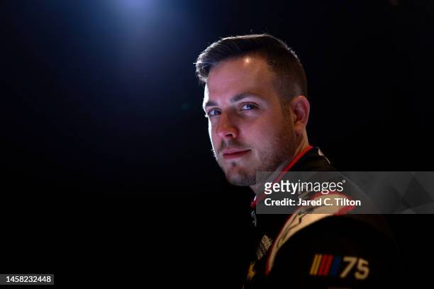 Driver Alex Bowman poses for a photo during NASCAR Production Days at Charlotte Convention Center on January 18, 2023 in Charlotte, North Carolina.