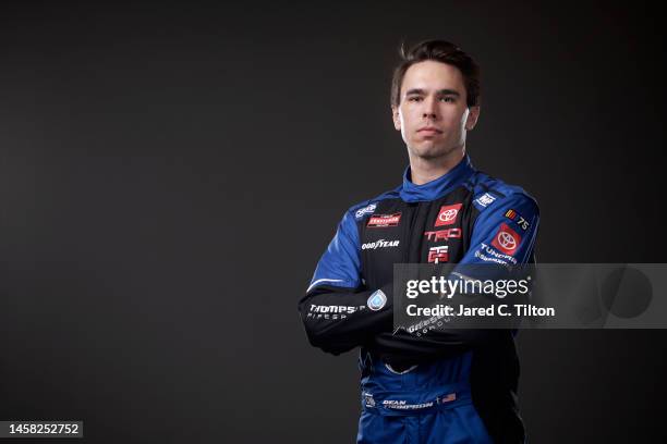 Dean Thomas Racing NASCAR driver Dean Thompson poses for a photo during NASCAR... News ...
