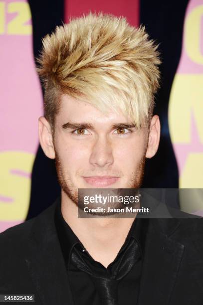 Singer Colton Dixon arrives at the 2012 CMT Music awards at the Bridgestone Arena on June 6, 2012 in Nashville, Tennessee.
