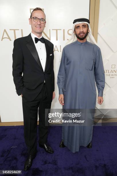 At Kerzner International, Philippe Zuber and HE Mohammed Ibrahim Al Shaibani attend the Grand Reveal Weekend for Atlantis The Royal, Dubai's new...