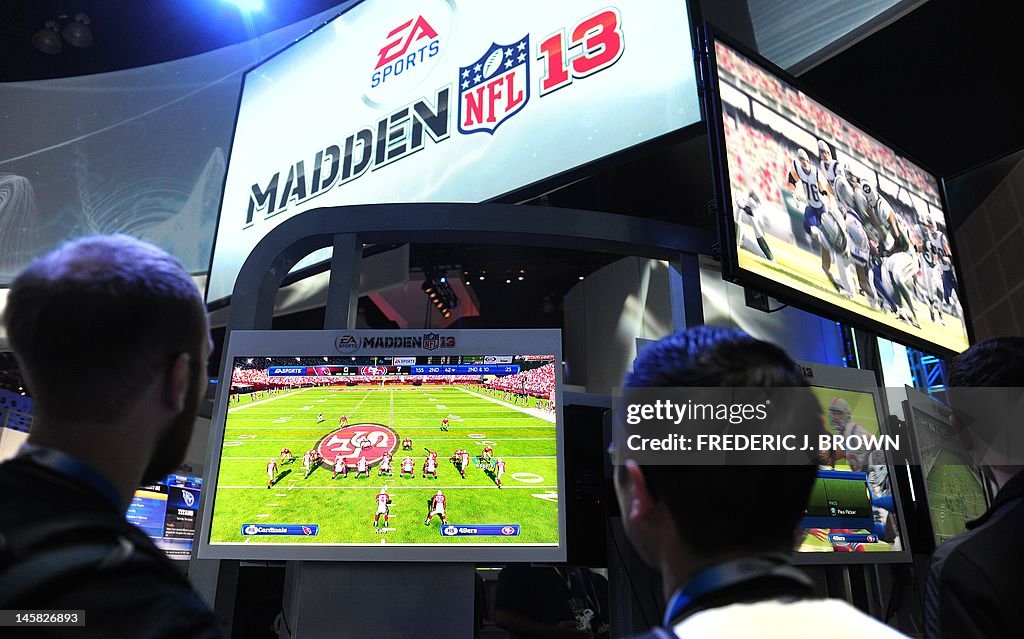 Gaming fans sample EA Sports Madden NFL