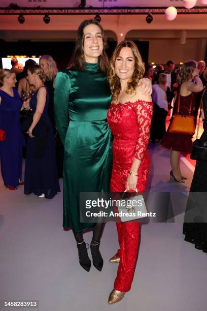 Andrea Petkovic and Denise Schindler attend the Ball des Sports 2023 gala at Festhalle Frankfurt on January 21, 2023 in Frankfurt am Main, Germany.