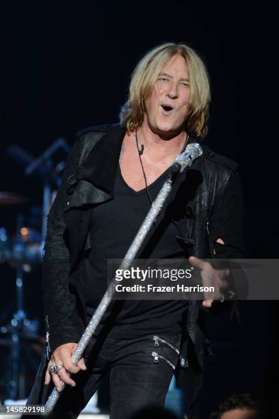Def Leppard's Joe Elliott performs at YouTube Presents Def Leppard At The House Of Blues at House of Blues Sunset Strip on June 6, 2012 in West...