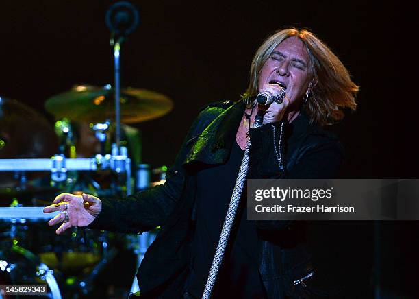 Def Leppard's Joe Elliott performs at YouTube Presents Def Leppard At The House Of Blues at House of Blues Sunset Strip on June 6, 2012 in West...