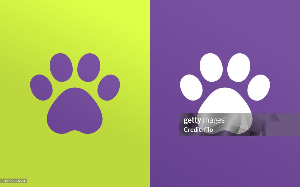 Pet Pawprint Footprint Paw Design Element