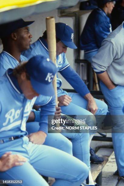 Bo Jackson A Dual Sport Athlete Played A Series With The Kansas City Royals Team Against The Chicago White Sox At Chicago Comiskey Park July 01 1990