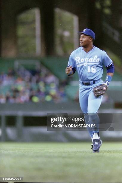 Bo Jackson A Dual Sport Athlete Played A Series With The Kansas City Royals Team Against The Chicago White Sox At Chicago Comiskey Park July 01 1990