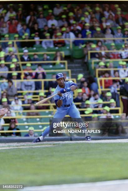 Bo Jackson A Dual Sport Athlete Played A Series With The Kansas City Royals Team Against The Chicago White Sox At Chicago Comiskey Park July 01 1990