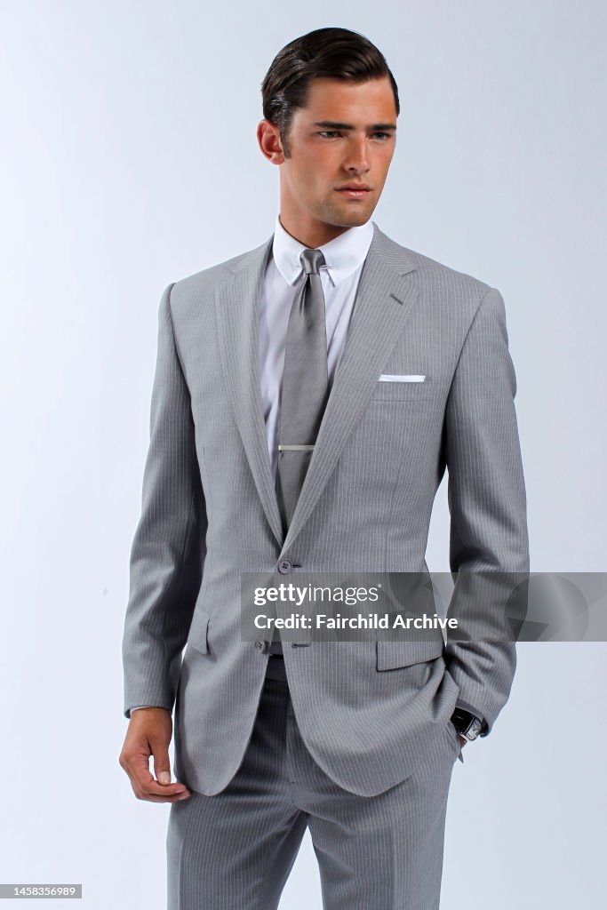 Sean Ralph Model Sean O'Pry wears Ralph Lauren Black Label spring 2011 menswear ...
