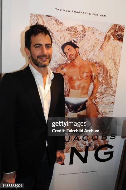 Designer Marc Jacobs attends his Bang fragrance party at Harvey Nichols.