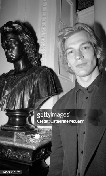 Portrait of English actor Julian Sands at a party for the premiere of the film Gothic in April 1987 in New York City, New York.