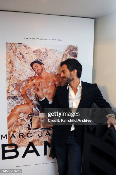 Designer Marc Jacobs attends his Bang fragrance party at Harvey Nichols.