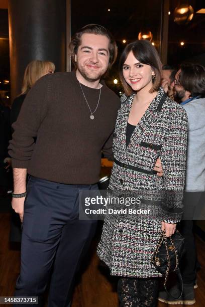 Michael Gandolfini and Emilia Jones attend the New Yorker Studios celebrates “Cat Person” at a pre-event dinner during the 2023 Sundance Film...
