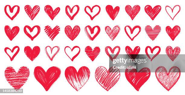 stockillustraties, clipart, cartoons en iconen met hearts - hart