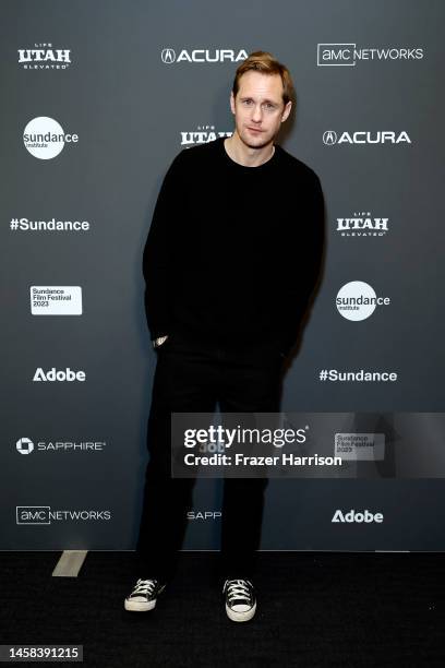 Alexander Skarsgård attends the 2023 Sundance Film Festival "Infinity Pool" Premiere at The Ray Theatre on January 21, 2023 in Park City, Utah.