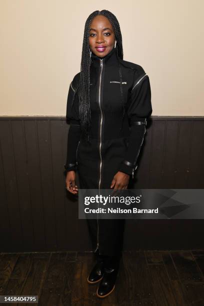 Danai Gurira attends as Gucci Celebrates the Premiere of Bethann Hardison & Frédéric Tcheng's Invisible Beauty at the Sundance Film Festival at...