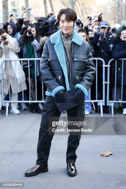 Hope attends the Hermes Menswear Fall-Winter 2023-2024 show as part of Paris Fashion Week on January 21, 2023 in Paris, France.