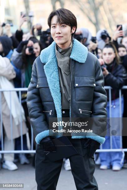 Hope attends the Hermes Menswear Fall-Winter 2023-2024 show as part of Paris Fashion Week on January 21, 2023 in Paris, France.