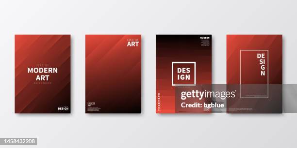 broschüren-vorlage-layout, rotes cover-design, geschäftsjahresbericht, flyer, magazin - brown background stock-grafiken, -clipart, -cartoons und -symbole