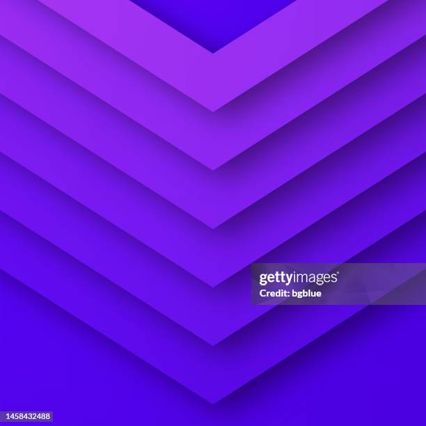 abstract design with geometric shapes and purple gradients - trendy background - neon arrow stock illustrations