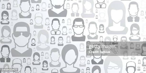 abstract bright white background - people pattern - man clean background stock illustrations
