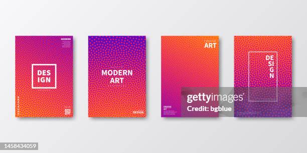 brochure template layout, pink cover design, business annual report, flyer, magazine - red polka dot stock illustrations