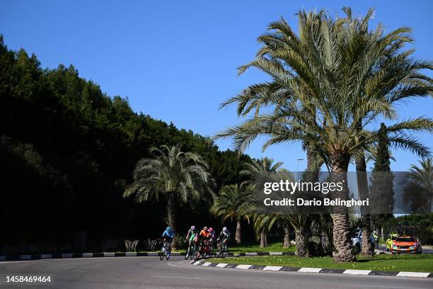 Mattia Bais of Italy and Team EOLO-Kometa, Samuele Zoccarato of Italy and Team Green Project-Bardiani CSF-Faizanè, Iker Ballarin of Spain and Team...