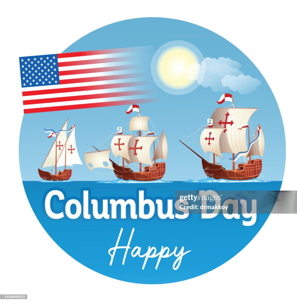 Christopher Columbus Day And Galleons In Exploration High Res Vector Christopher Columbus Day And Galleons In Exploration High Res Vector