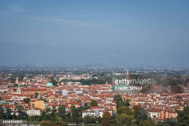 vicenza cityscape at day time - vicenza stock pictures, royalty-free photos & images