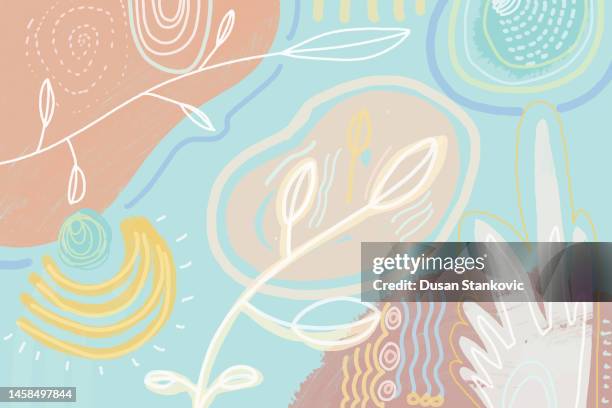 modern floral pattern - flower seamless pattern stock illustrations