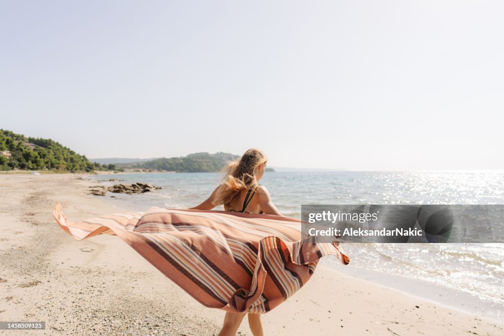 Enjoying summer breeze