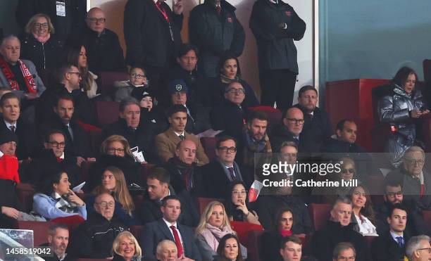 David Beckham, Romeo Beckham, Gareth Southgate, Tomas Rosicky, Vinai Venkatesham, CEO of Arsenal and Richard Garlick, Director of Football Operations...