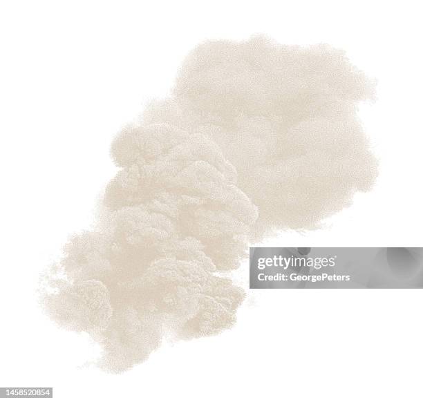 smoke cloud from explosion - nuclear explosion isolated stock illustrations